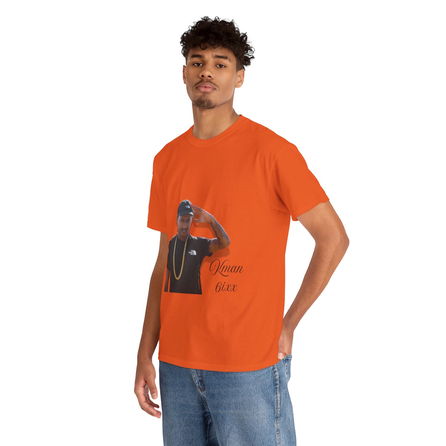 Kman 6ixx Graphic Tee, Unisex Cotton T-Shirt, Streetwear, Casual Outfits