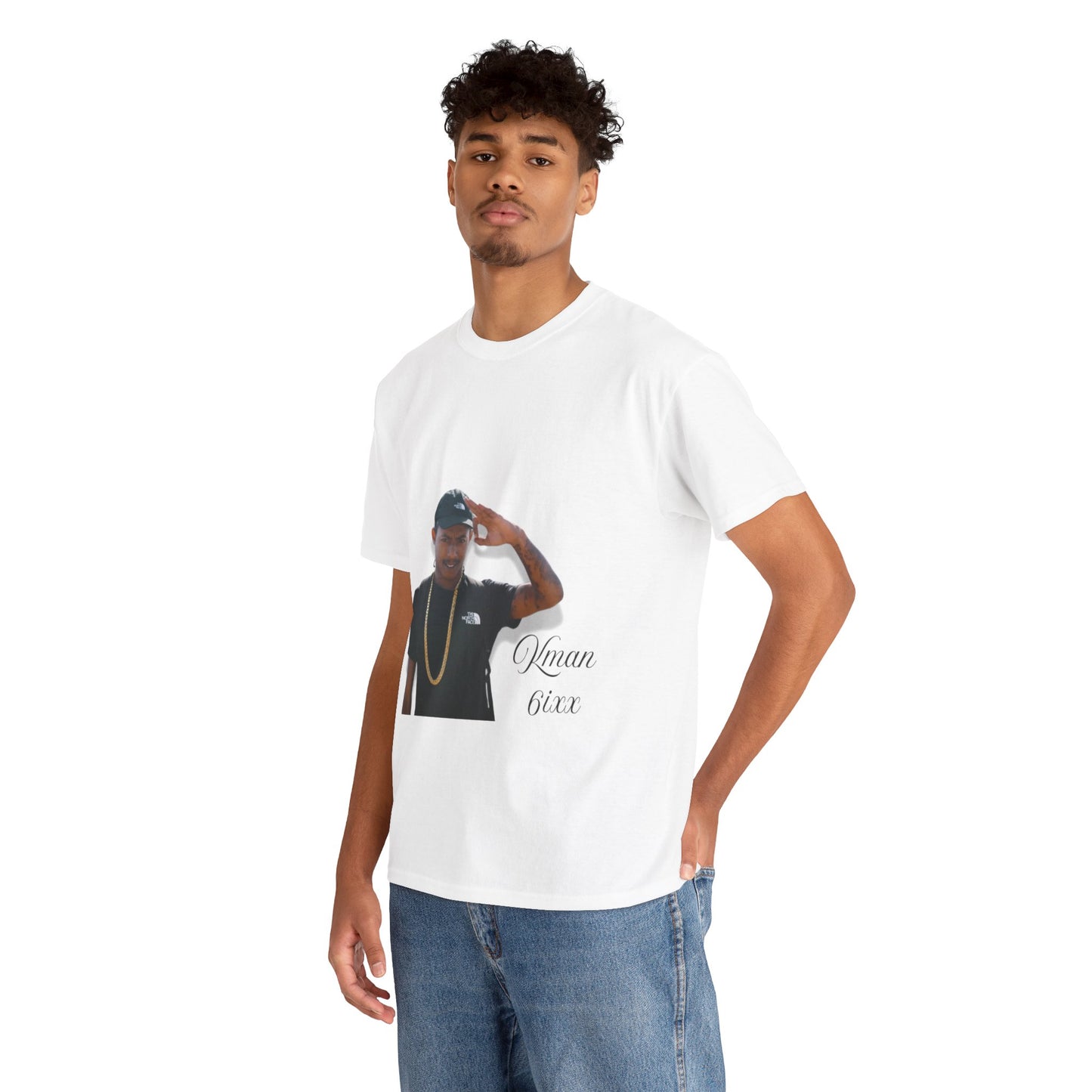 Kman 6ixx Graphic Tee, Unisex Cotton T-Shirt, Streetwear, Casual Outfits