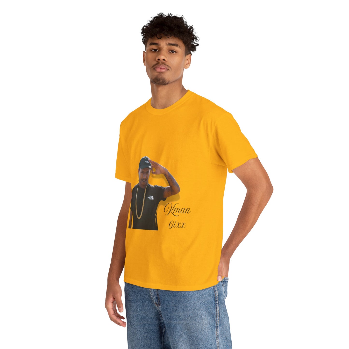 Kman 6ixx Graphic Tee, Unisex Cotton T-Shirt, Streetwear, Casual Outfits