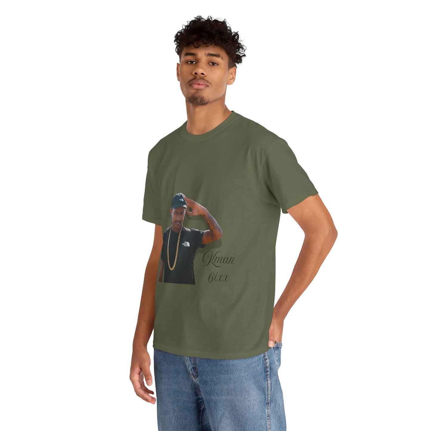 Kman 6ixx Graphic Tee, Unisex Cotton T-Shirt, Streetwear, Casual Outfits