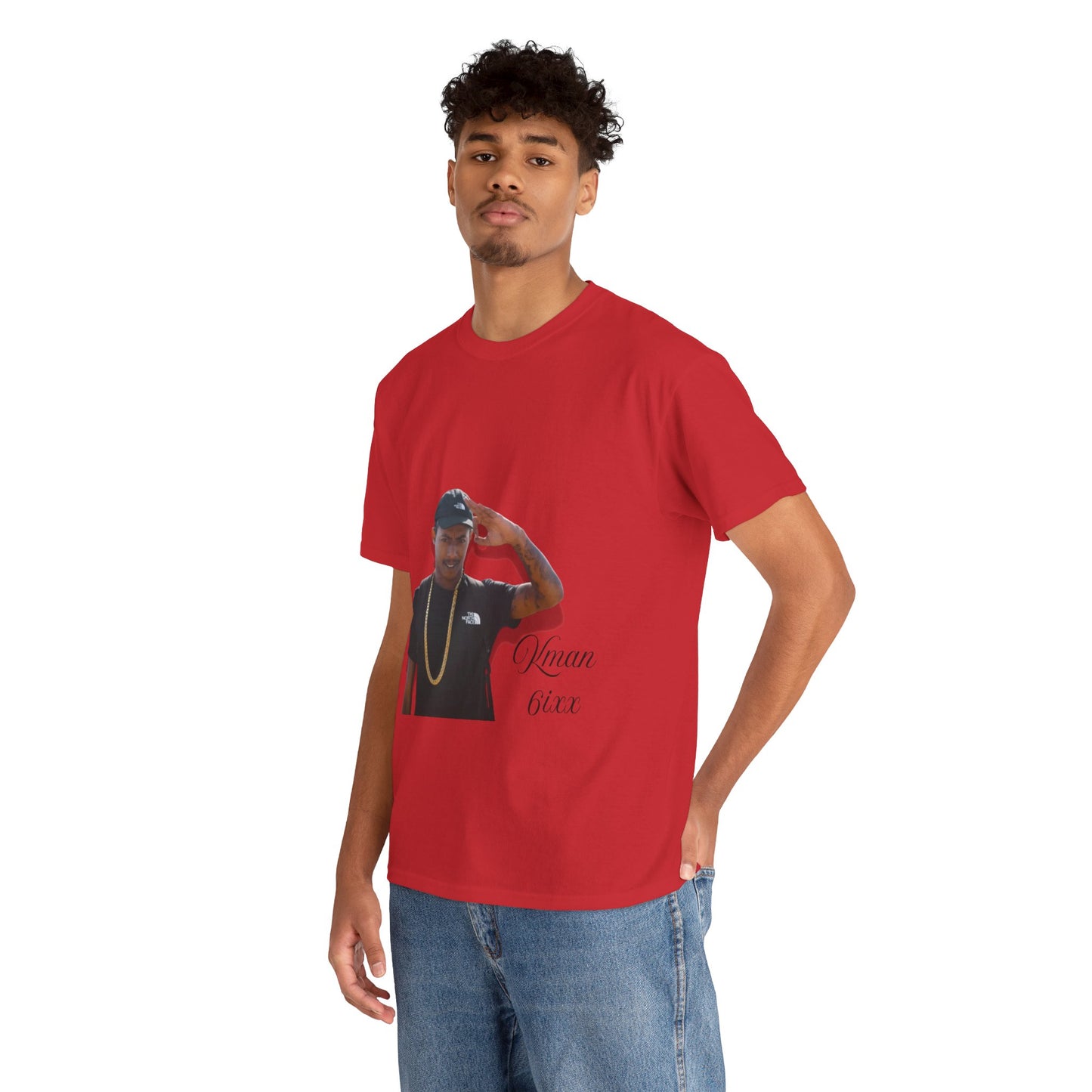 Kman 6ixx Graphic Tee, Unisex Cotton T-Shirt, Streetwear, Casual Outfits