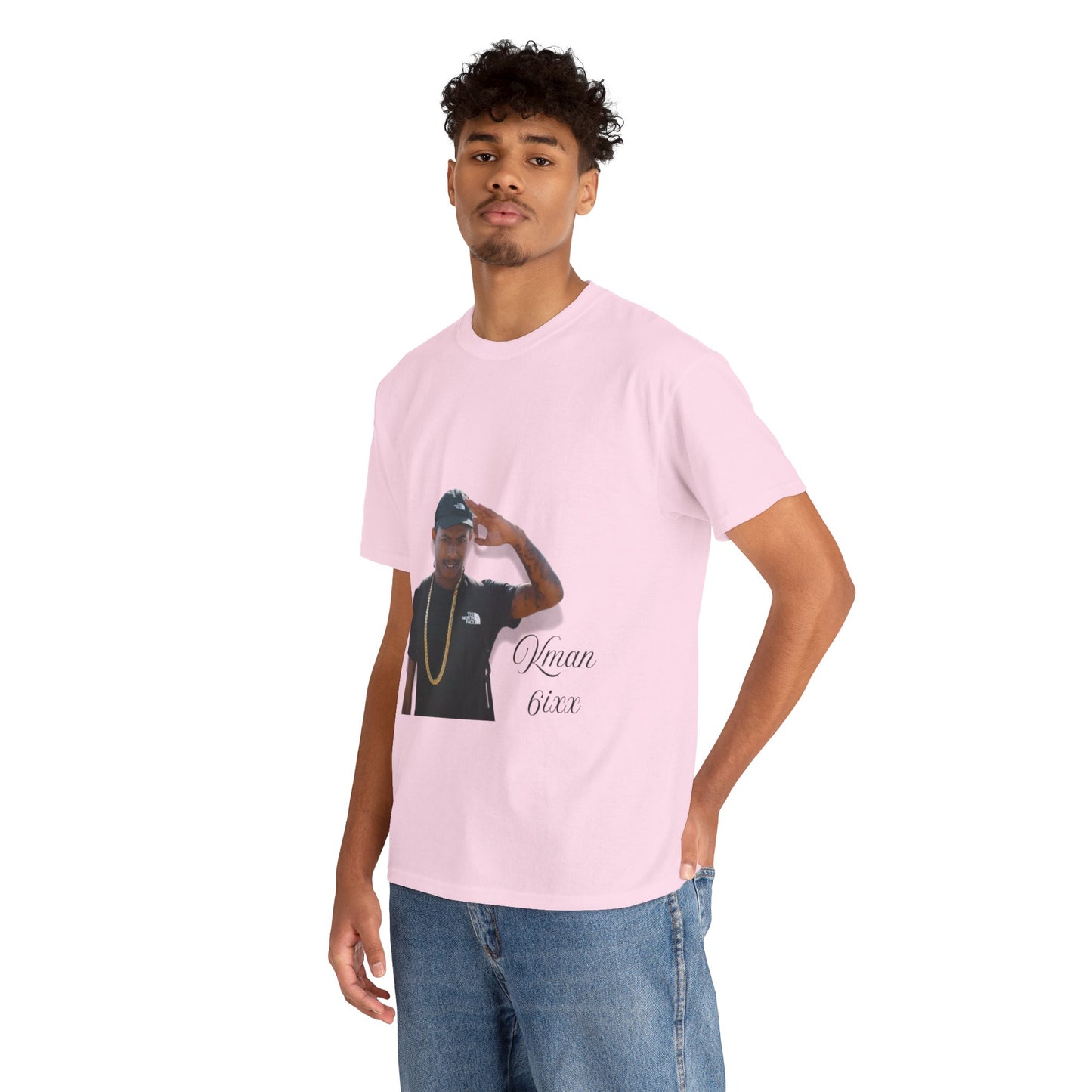 Kman 6ixx Graphic Tee, Unisex Cotton T-Shirt, Streetwear, Casual Outfits