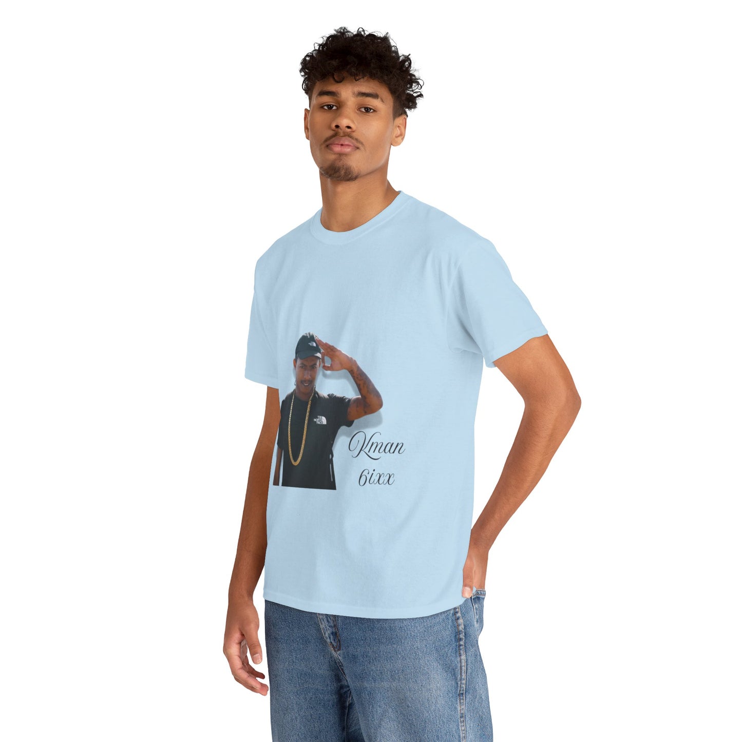 Kman 6ixx Graphic Tee, Unisex Cotton T-Shirt, Streetwear, Casual Outfits