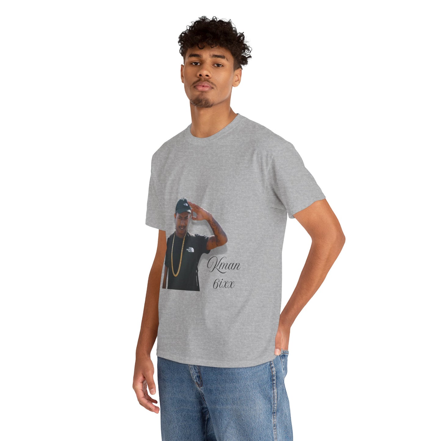 Kman 6ixx Graphic Tee, Unisex Cotton T-Shirt, Streetwear, Casual Outfits
