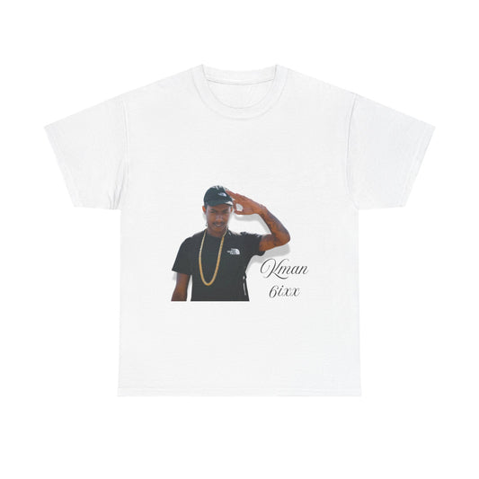 Kman 6ixx Graphic Tee, Unisex Cotton T-Shirt, Streetwear, Casual Outfits
